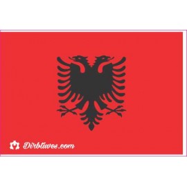 Nacionalinis vėliavos lipdukas - Albanija